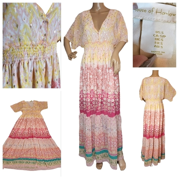 NWT House of Harlow flowy maxi dress